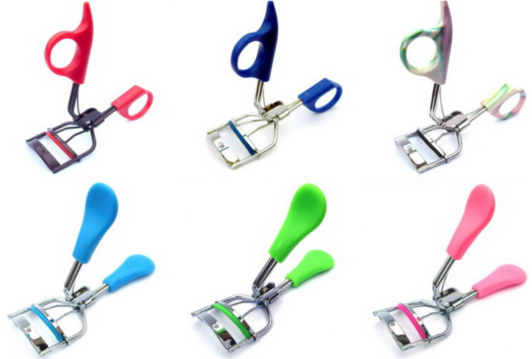 Packaging mini plastic handle stainless steel eyelash curler tool private label