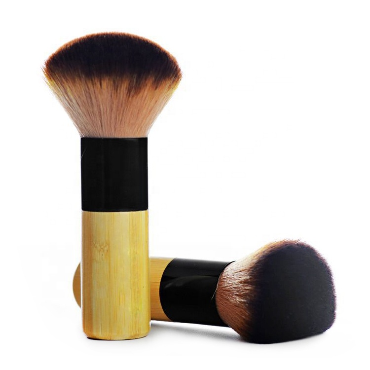 Eco Big Beauty Powder Cosmetic Brush Oval Synthetic Powder Brush For Makeup