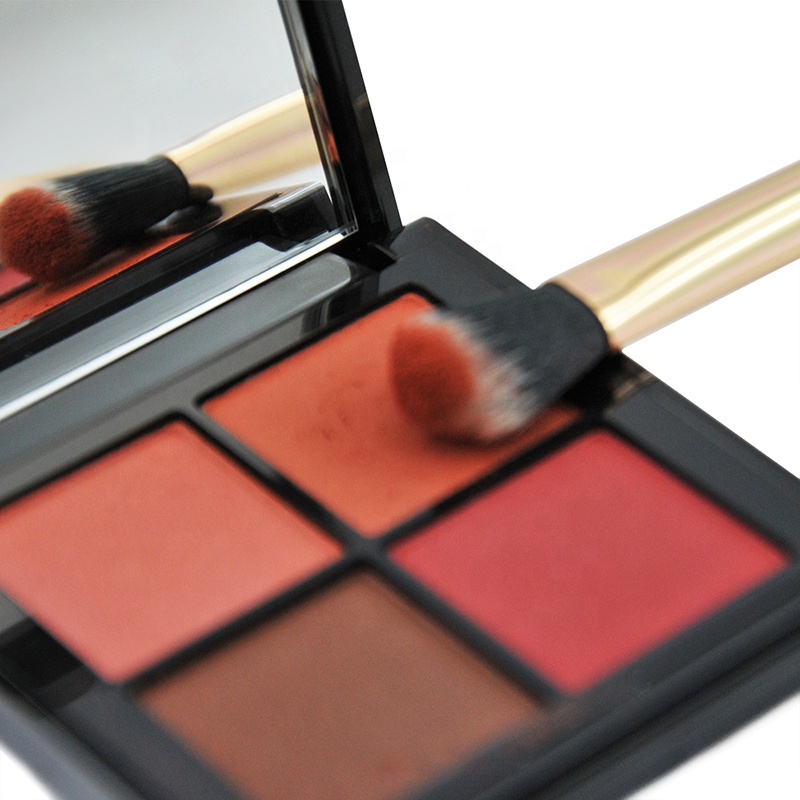 Shenzhen Wholesaler Synthetic Eye Cosmetic Brush Gold Metal Eyeshadow Brush