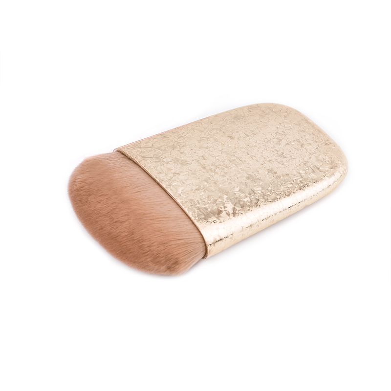Electroplated Rimous Single Foundation Makeup Brush Soft Hair Kabuki Foundation Brush