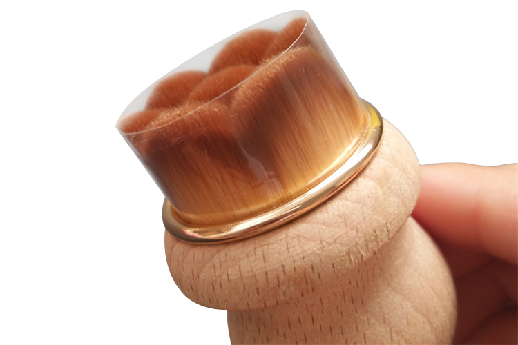 2019 Cosmetic Bamboo Mushroom Kabuki Foundation Brush