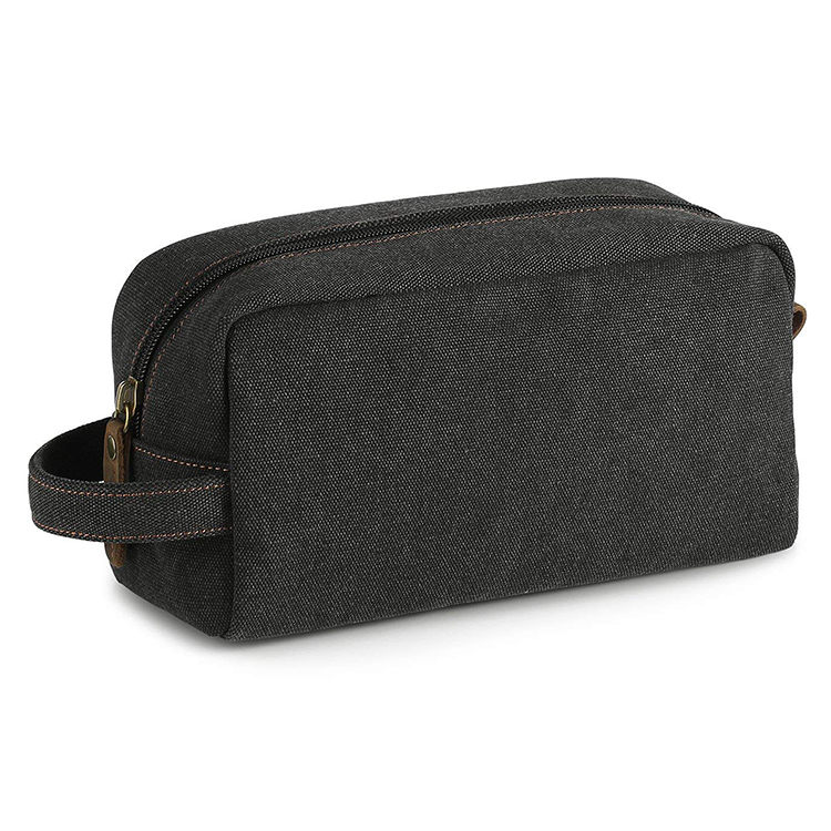 Toiletry Bag Canvas Shaving Kit Dopp Kit Travel Cosmetic Makeup Bag for Men