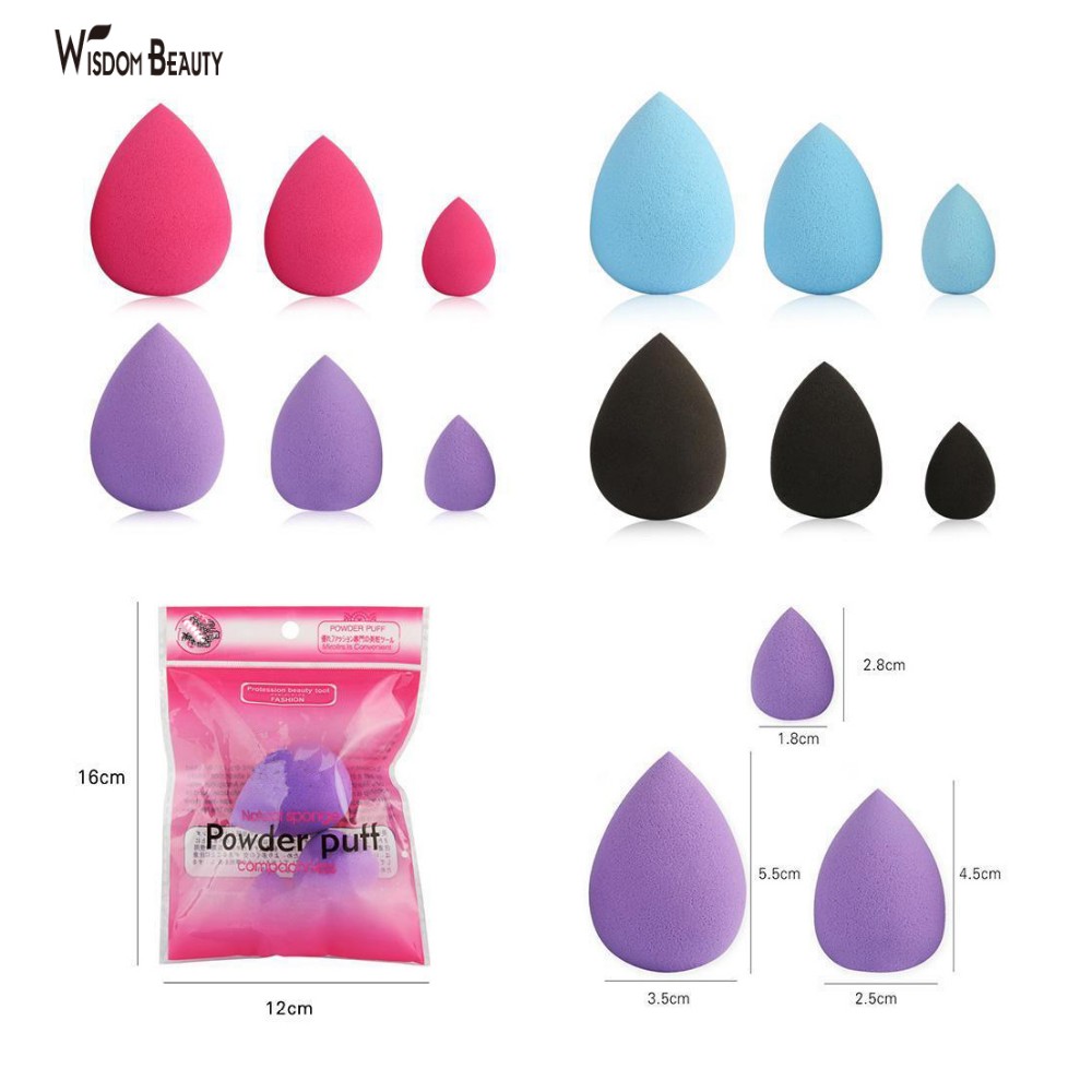 Hot Sellers Ebay 2019 Beauty Makeup Sponges Blender Kit Foundation Powder Setting Non-Latex Customized Package