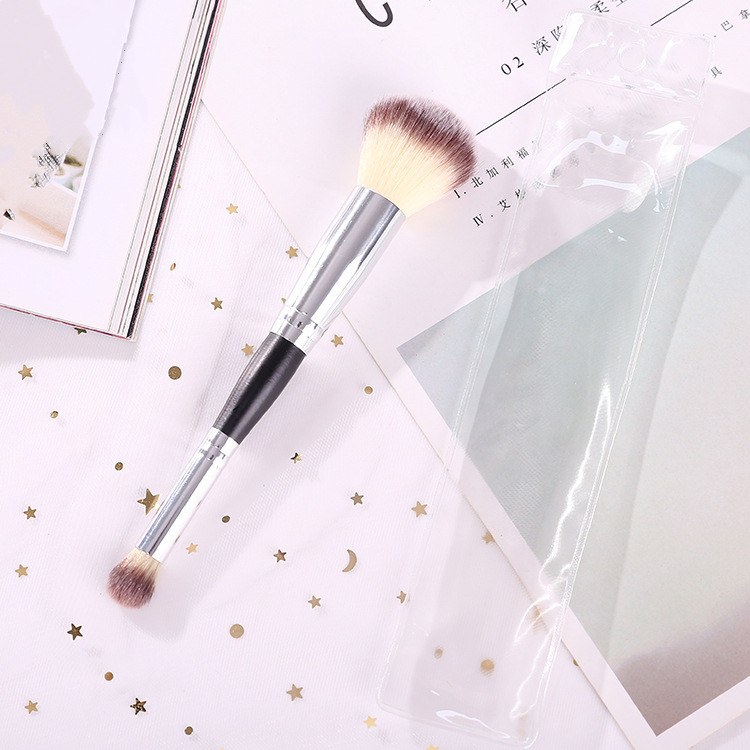 Synthetic Cosmetic Powder brush Double End Makeup Brushes double sided single makeup brush