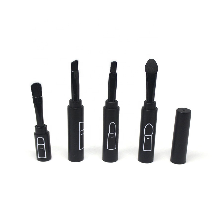 Brush Makeup Accessories Eye Use 4 In 1Plastic Stackable Eye Makeup Brush For Cosmetic