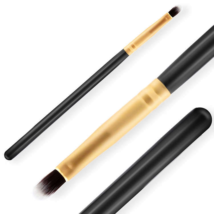 Custom Option Cosmetic Brushes Long handle Lip Brush Make Up Brush with Cruelty-free Synthetic Hair