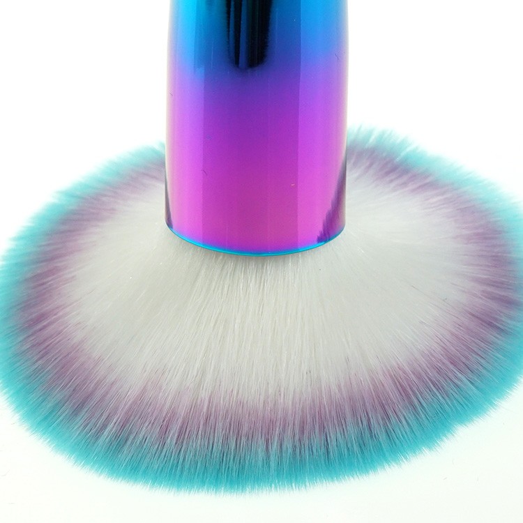 2019 new colorful Metal  handle brush professional cosmetic makeup Brush set