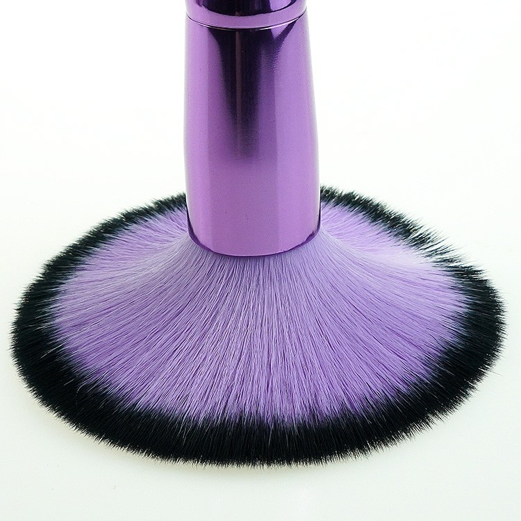 10Pcs Purple Ferrule Brush Soft Cosmetic Makeup Brush Set