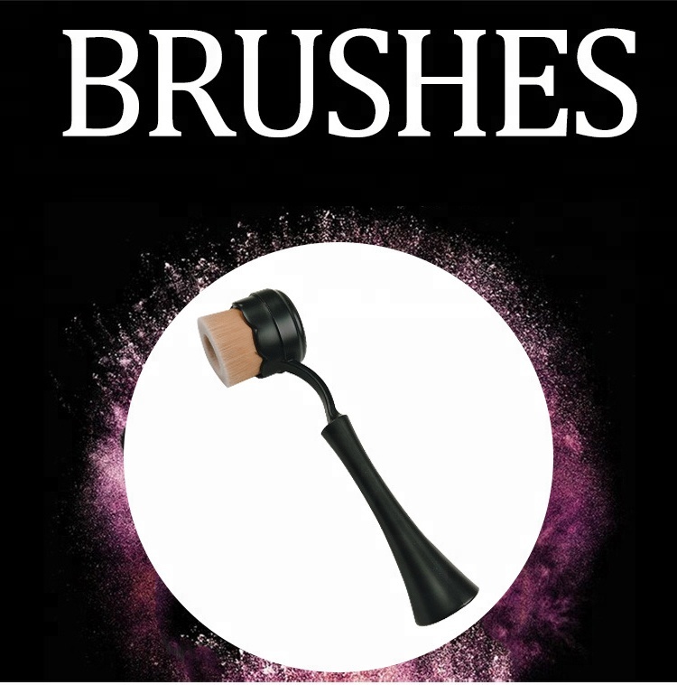 New Tooth Shape Standing Foundation Makeup Brush With Brush Guard