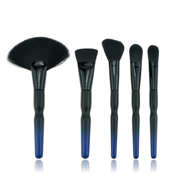 5 Piece Travel Makeup Brushes Pack Synthetic Makeup Brushes