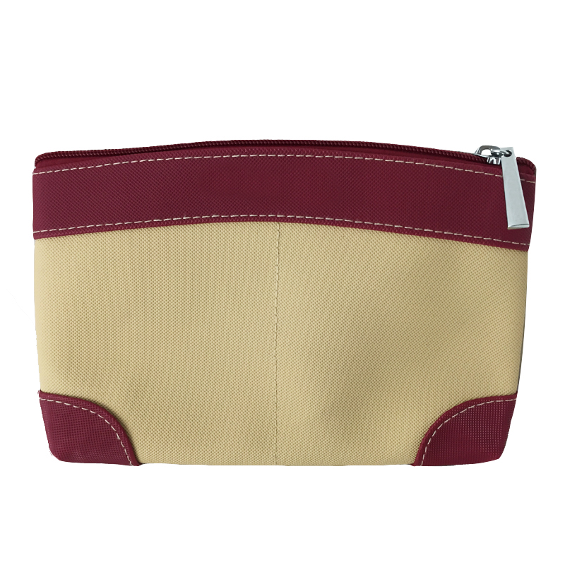 High Quality Cross Pattern PU Leather Cosmetic Bags Cases Portable Makeup Bag