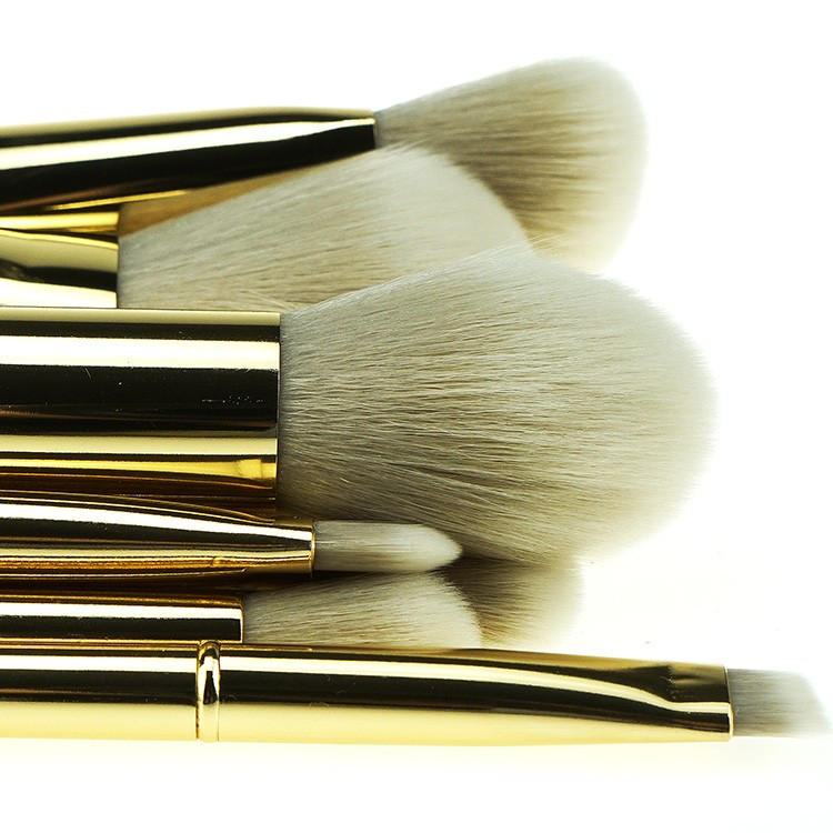 High quality metal handle brush custom maquillage cosmetics makeup brush set