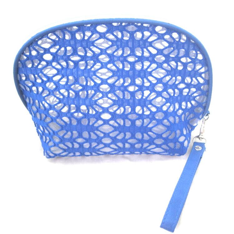 Mesh Makeup Bag Zipper Lock Cosmetic MakeUp Travel Organizer Bags Pencil Case Mesh Storage Bags