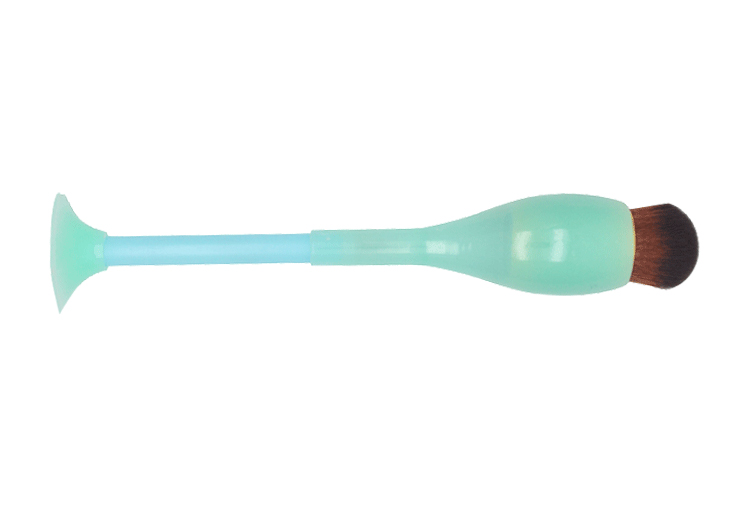 Custom Portable Detachable Plastic Handle Synthetic Wine Cup Like Mini Blush Brush
