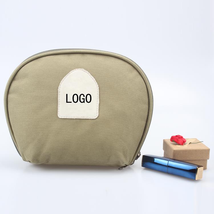 Half Moon Cosmetic Storage Bags for Travel Private Label Makeup Travel Bag
