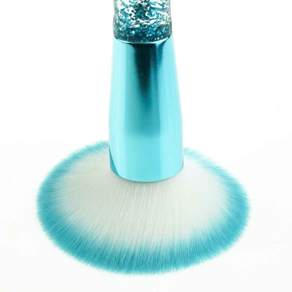 8Pcs Luxury Synthetic Makeup Brushes Glitter Blue Smudge Brush Style