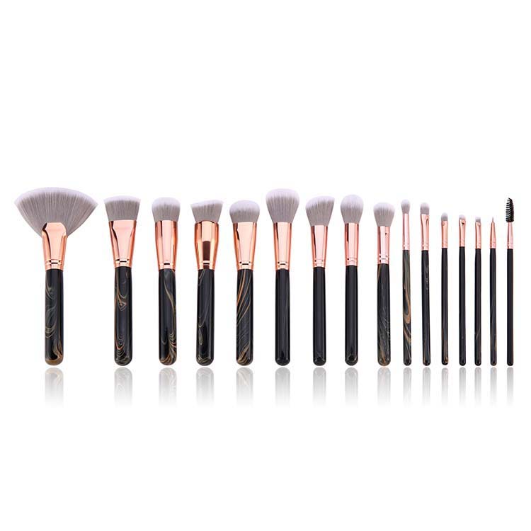 High Quality 16 Pieces Foundation Eyebrow Eyeshadow Lip Custom Makeup Brush Set