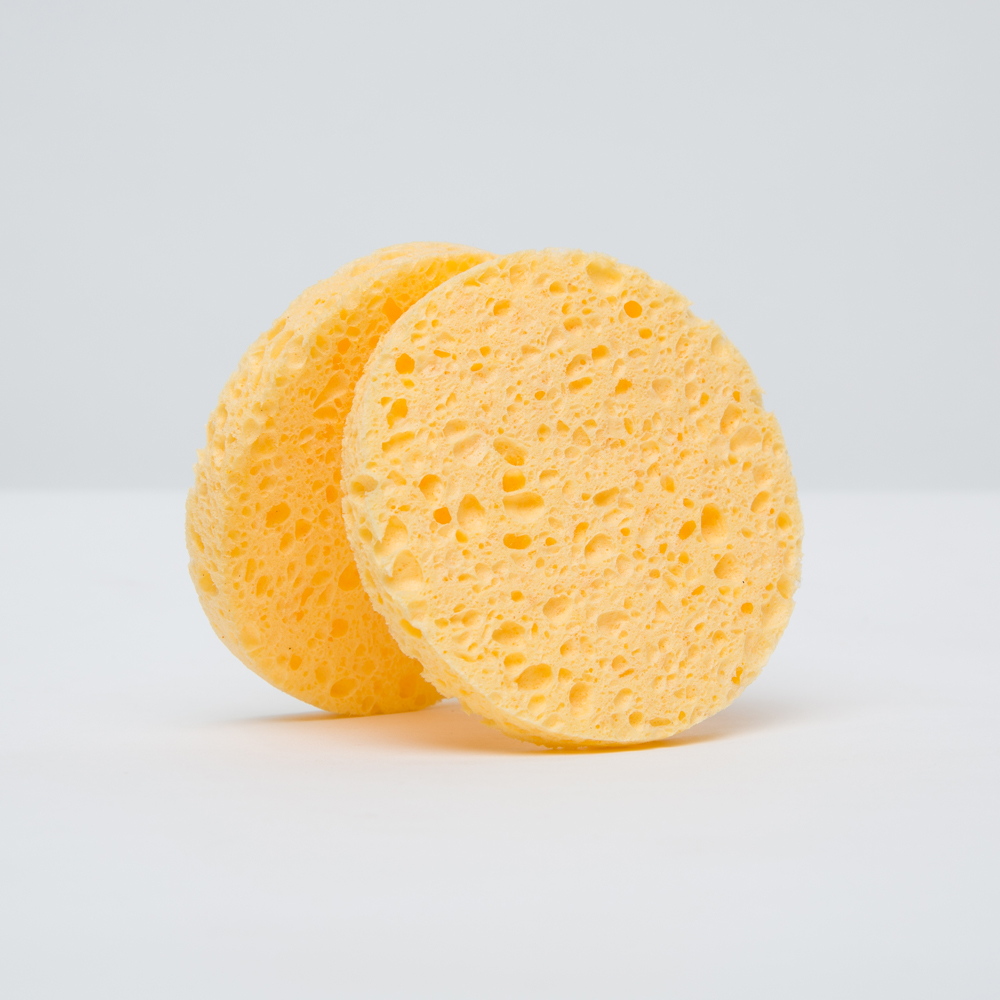 New Arrival Facial Cleansing Beauty Product Cellulose Wash Sponge Custom Logo Beauty Makeup 70*8mm