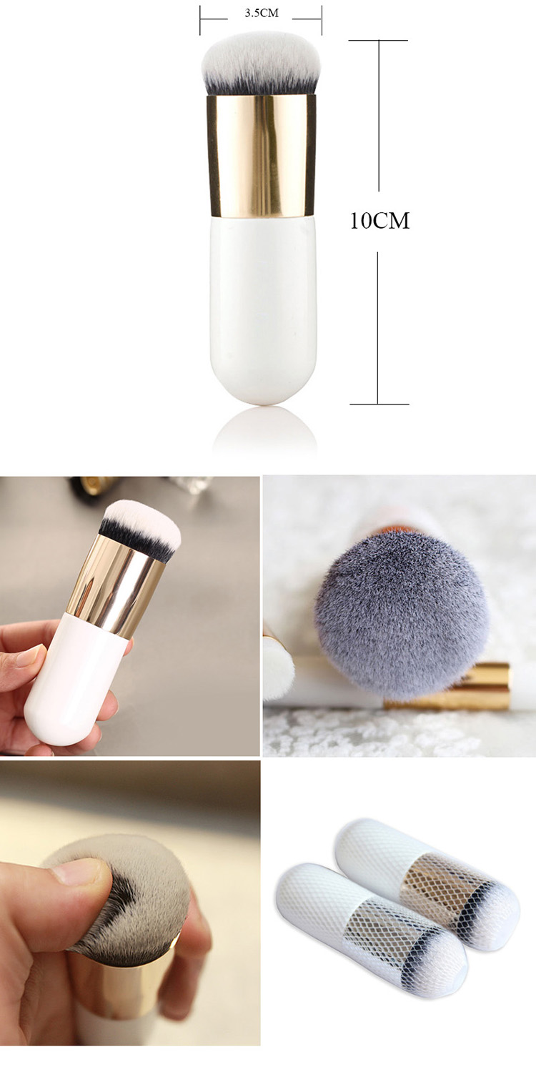 wholesale private label flat chubby single makeup foundation brush