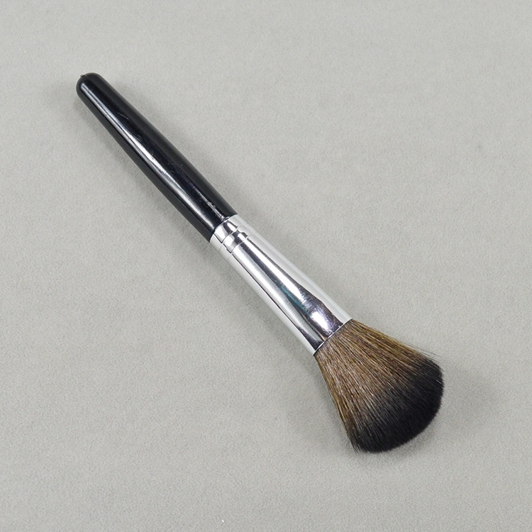 Wood Handle Single Mini Synthetic Makeup Powder Brush