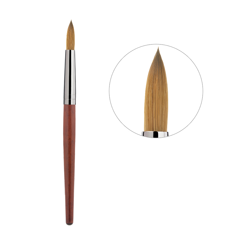 Long Handle Nail Painting Brush Pen Classic Rose-wood Nail French Brush