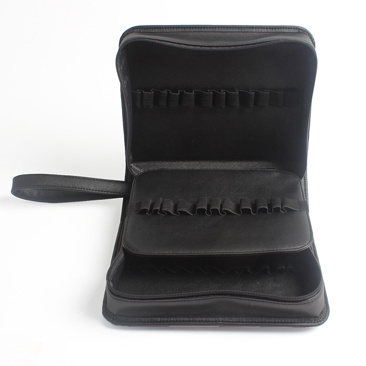 Marker Carrying Case Lipstick Organizer 40 Slots PU Zippered Makeup Cosmetic Case Bag Lipstick Holder