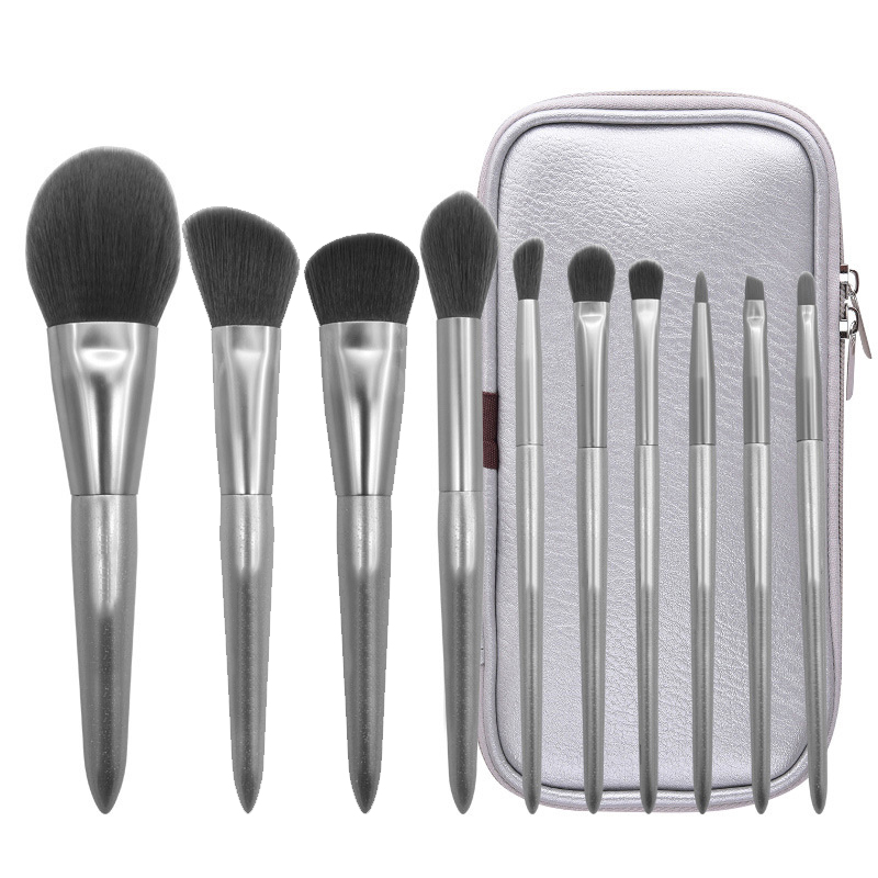 wood handle 10pcs makeup brushes vegan makeup brush set brushes set private label