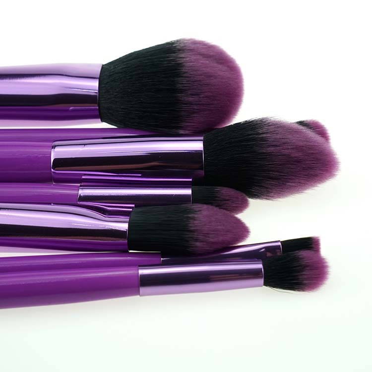 7pcs Facial Nylon Hair Purple Makeup Tools Cosmetics Makeup Brushes set