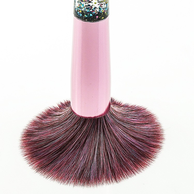 2019 best new design OEM glitter powder brush cosmetics makeup brushes set