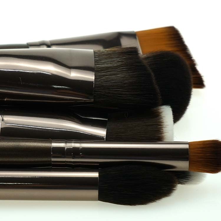 2019 high quality private label flat makeup brush set