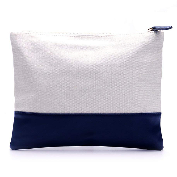 Heavy Duty Multi-purpose Canvas Zipper Cosmetics Makeup Travel Toiletry Organizer Pouch