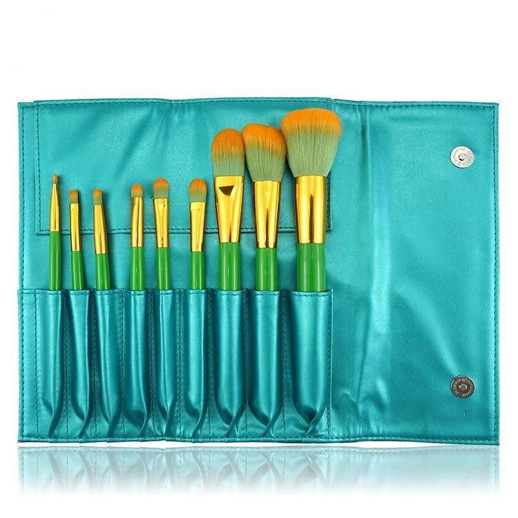 9pcs professional vegan cosmetic makeup brush case makeup brushes makeup