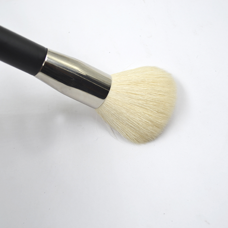 Double Head Makeup Blush Powder Brush with Goat Hair and Synthetic Hair