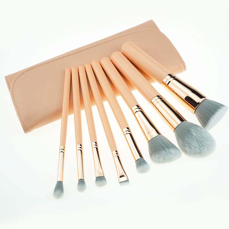 8pcs Cosmetic Brush set makeup brush rose gold