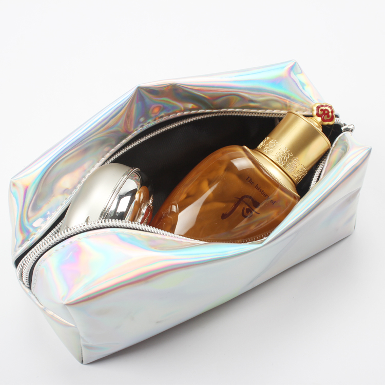 Large Capacity Laser Custom Makeup Bag Holographic Cosmetic Bag Makeup