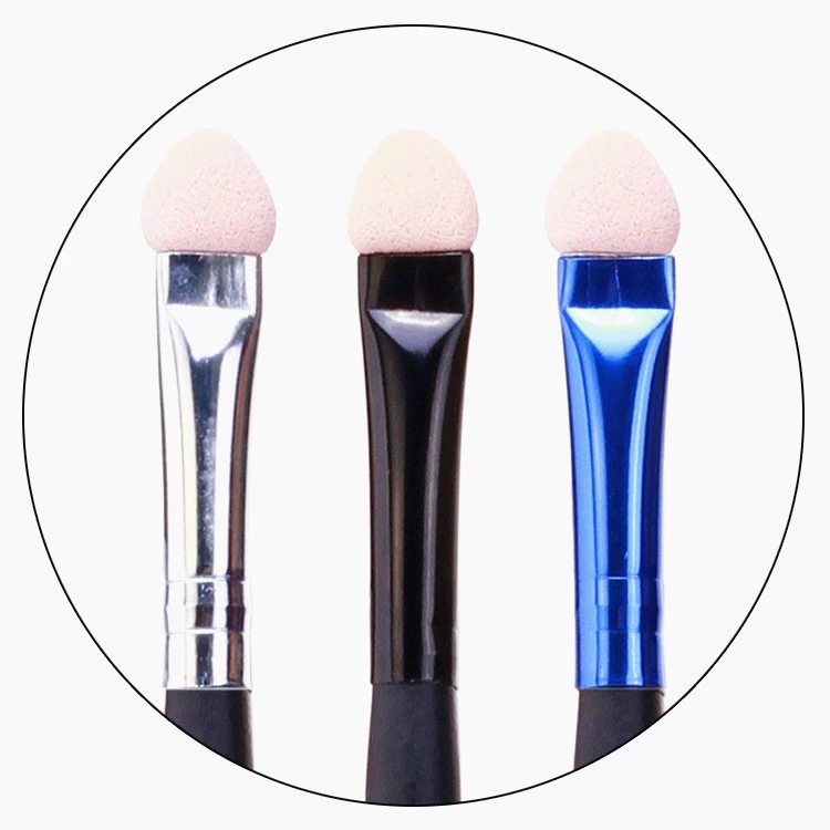 Double sided eyeshadow makeup brush cosmetic smudge brush with private label