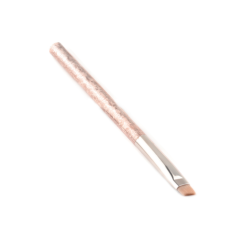 Wholesale Private Label Synthetic Hair Vegan Gold Eyebrow Pencil With Brush Custom Logo make-up brush