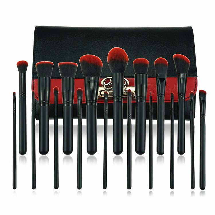 vegan hair private label makeup brush professional cosmetic brushes set