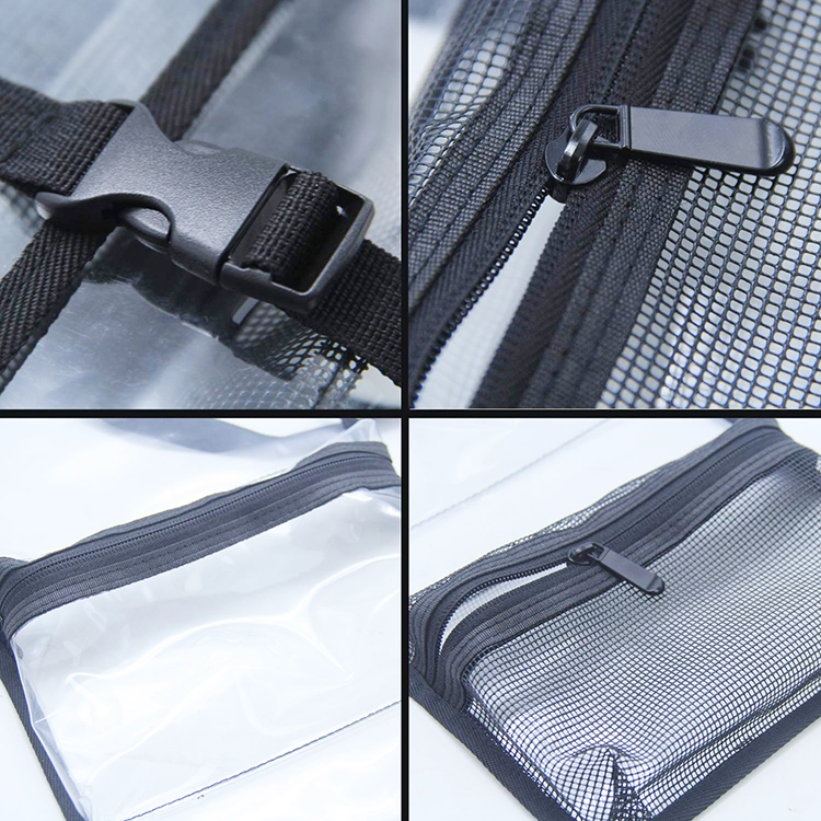 TSA Approved Toiletry Bag Clear Travel Cosmetic Bags Makeup Organizer Folding Travel Bag With A Hanging Strap