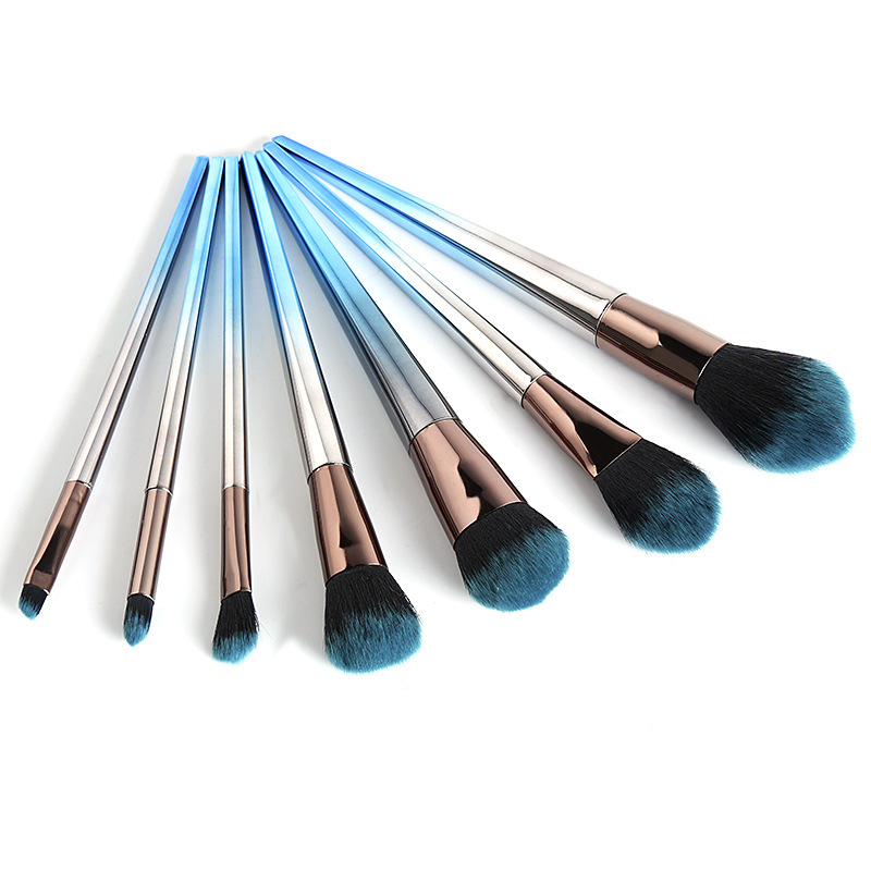 Pro Private Label cosmetic brushes tool 7pcs kabuki luxury makeup brush set