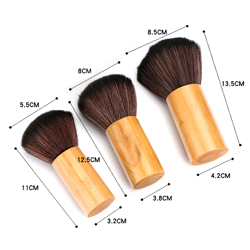 Eco-Friendly Renewables Mini Bamboo Kabuki Powder Brush For Makeup
