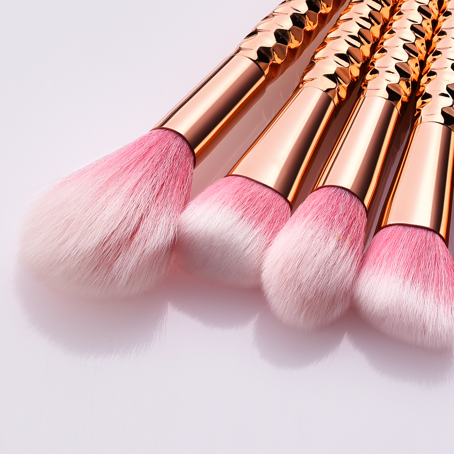 12pcs Rose Gold Private Label Synthetic Personalized Makeup Brush Set