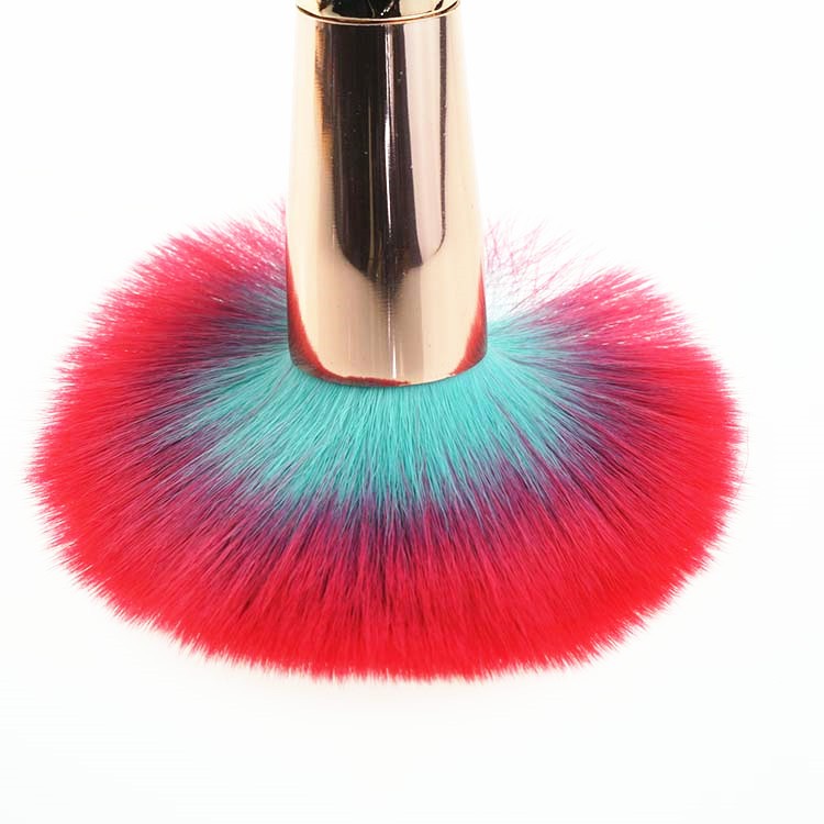 10Pcs Gold rainbow makeup brush set