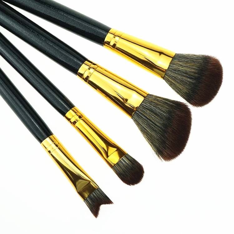 11 Piece Makeup Blending Brush Eyeshadow Flat Kabuki Makeup Brush Set With Bag