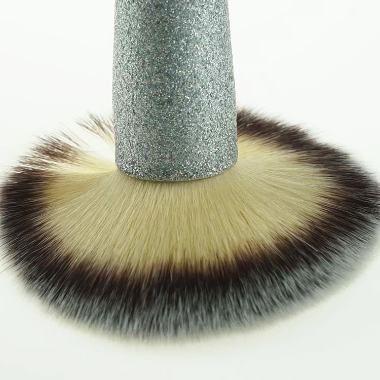 High End 5 Pcs Silvery Handle Glitter Powder Brush Bling Makeup Brush Set