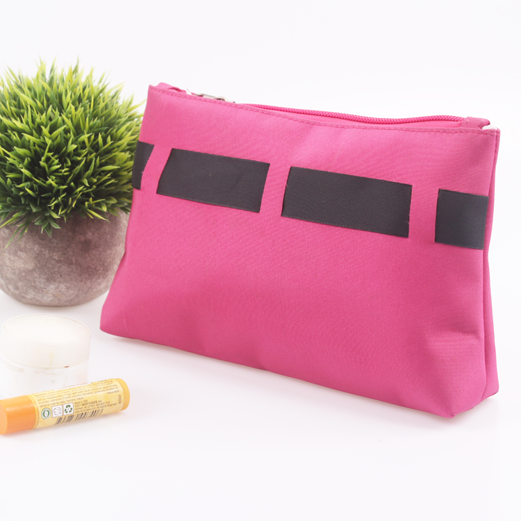 Customize Made Polyester Cosmetic Zipper Pouch Beauty Makeup Travel Bag
