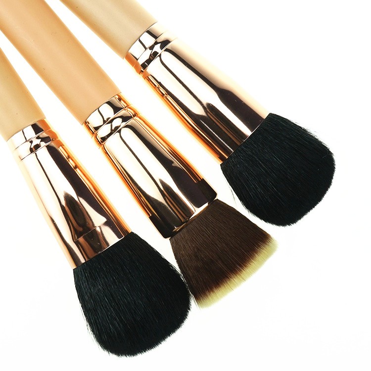 15pcs private label wood handle makeup brush professional cosmetic brushes set