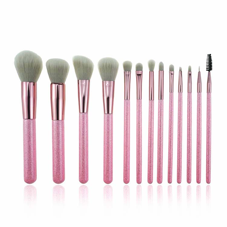 Trending products 2018 new arrivals oem glitter cosmetics Makeup Brushes set