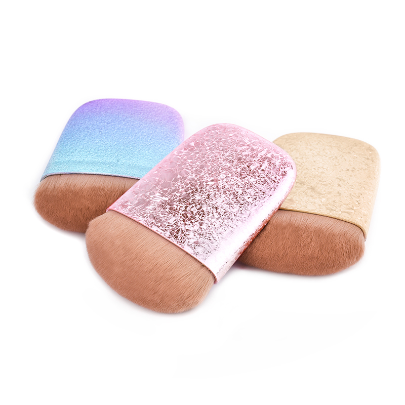Electroplated Rimous Single Foundation Makeup Brush Soft Hair Kabuki Foundation Brush