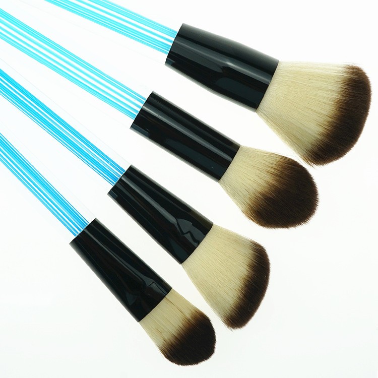 Private Label Beauty 12Pcs Nylon Hair Crystal Acrylic Makeup Brush Set